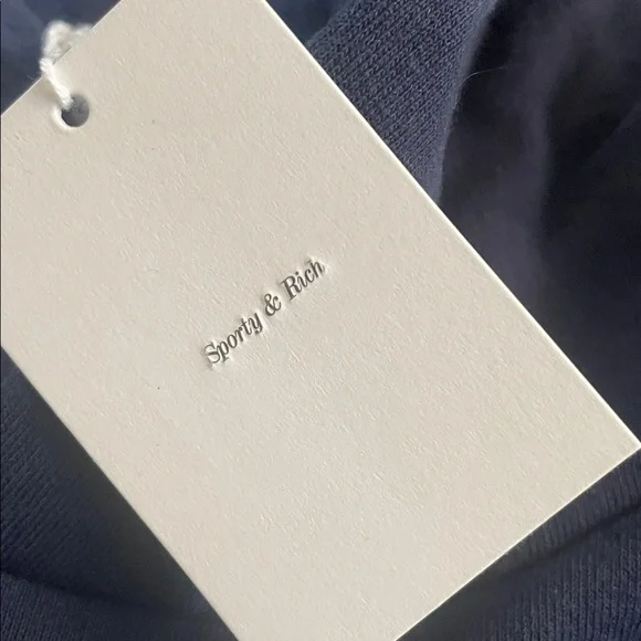 Sporty & Rich Dark Blue Hoodie XL NWT
All Cotton. - Picture 4 of 7